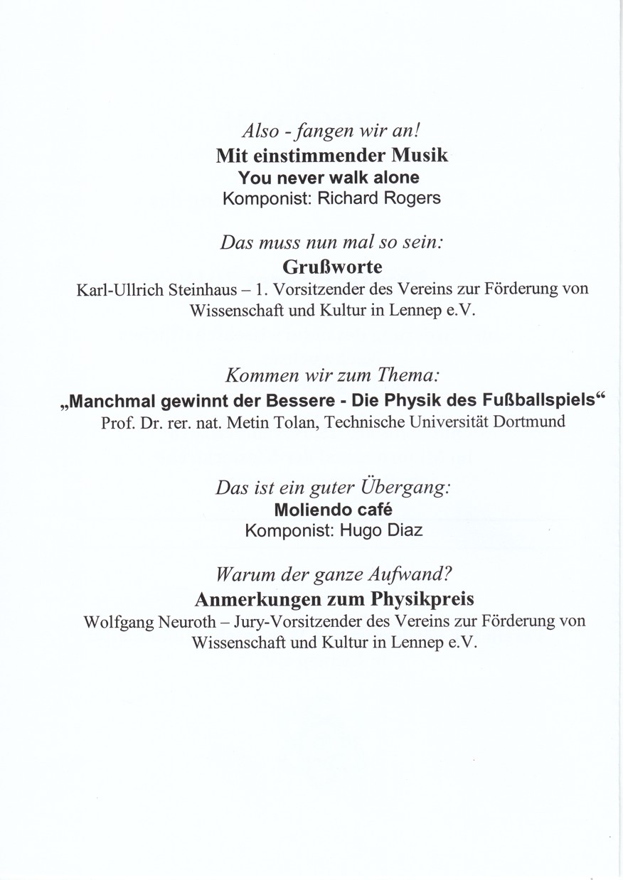 Physikpreis 2018
